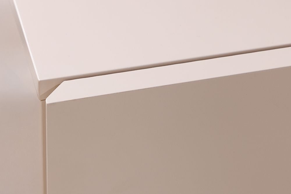 Design Nachtschrank COSMO 60cm cashmere weiß Eiche zwei Schubladen