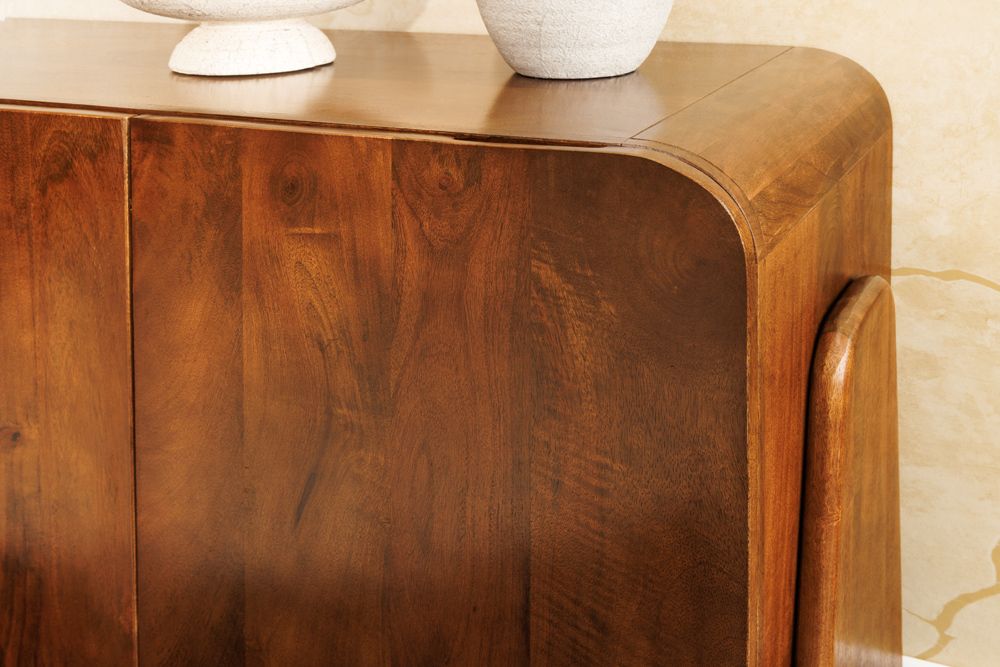 Massives Sideboard BRASIL 175cm braun Mangoholz sechs Fächer