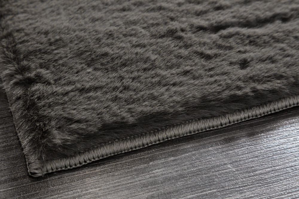 Moderner Teppich COZY CLOUD 230x160cm anthrazit Hochflor Indoor-Teppich Felloptik