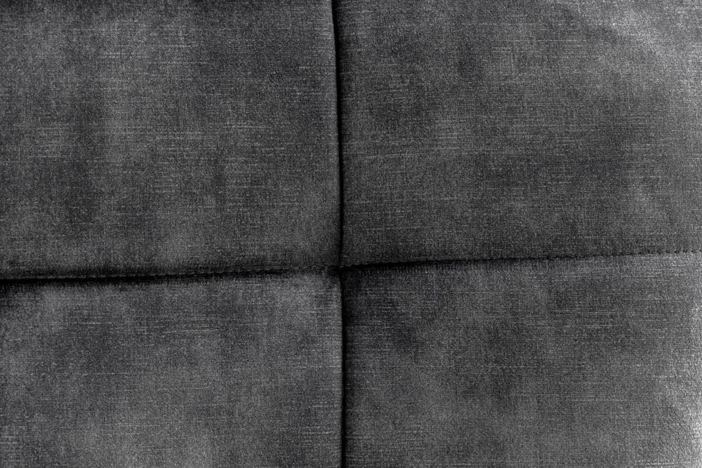 Moderner Sessel SCANDINAVIA grau Samt schwarze Metallbeine mit Armlehnen