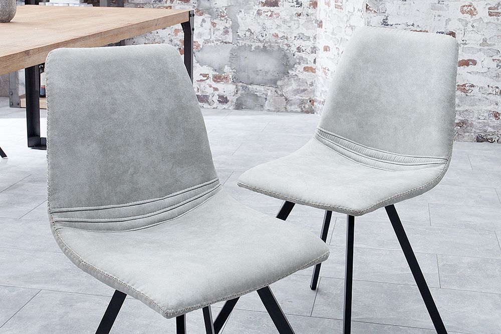Retro Stuhl AMSTERDAM CHAIR stone grau Designklassiker