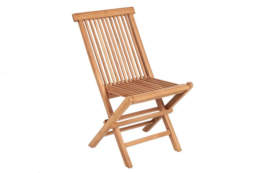 Massiver Gartenstuhl EMPIRE TEAK Teakholz klappbar Hochlehner wetterfest