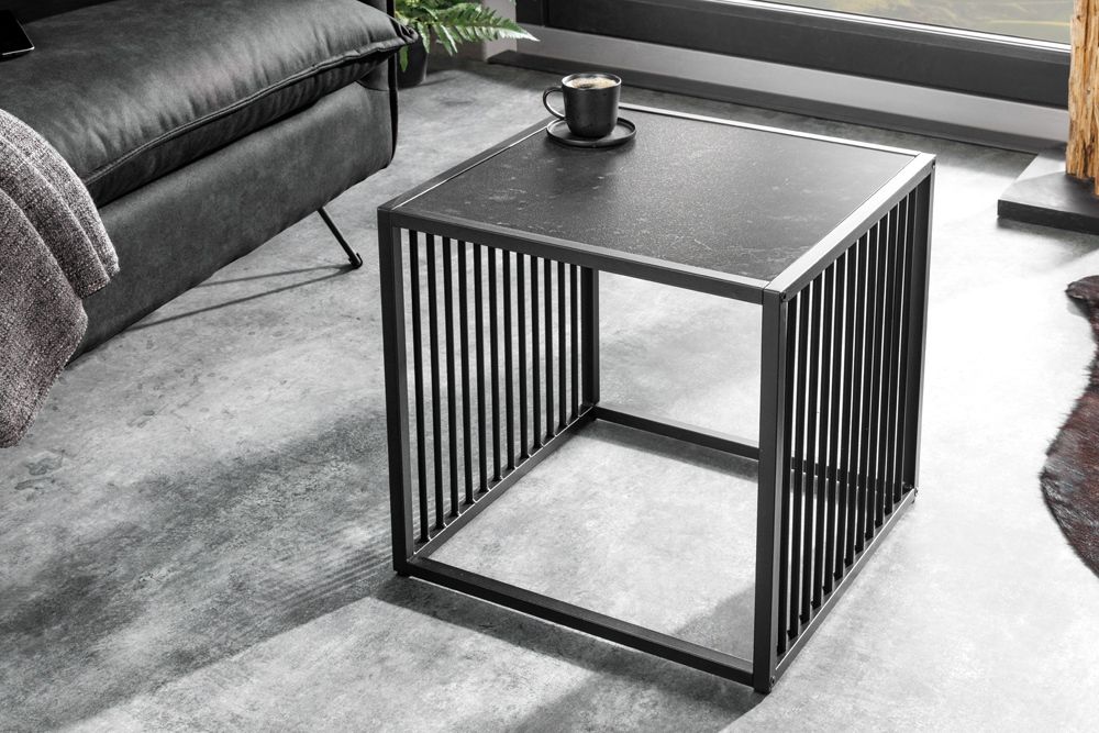Design Beistelltisch ARCHITECTURE 40cm graphit Metall