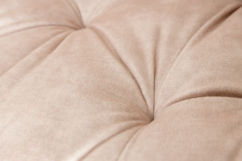 Design Barhocker MILANO champagner beige Samt Barstuhl mit Lehne Metall schwarz