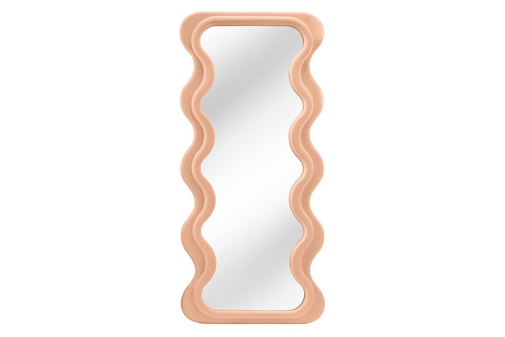 Design Wandspiegel CURVY 160cm apricot Pastell Spiegel