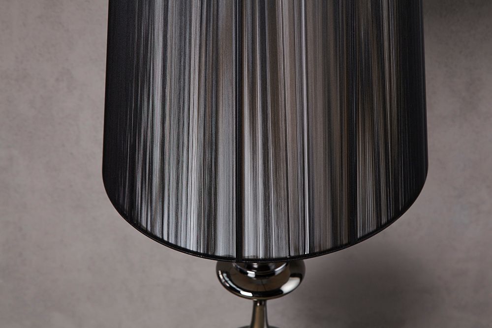 Edle Design Stehlampe LUCIE 160cm schwarz Barock Stil Stehleuchte