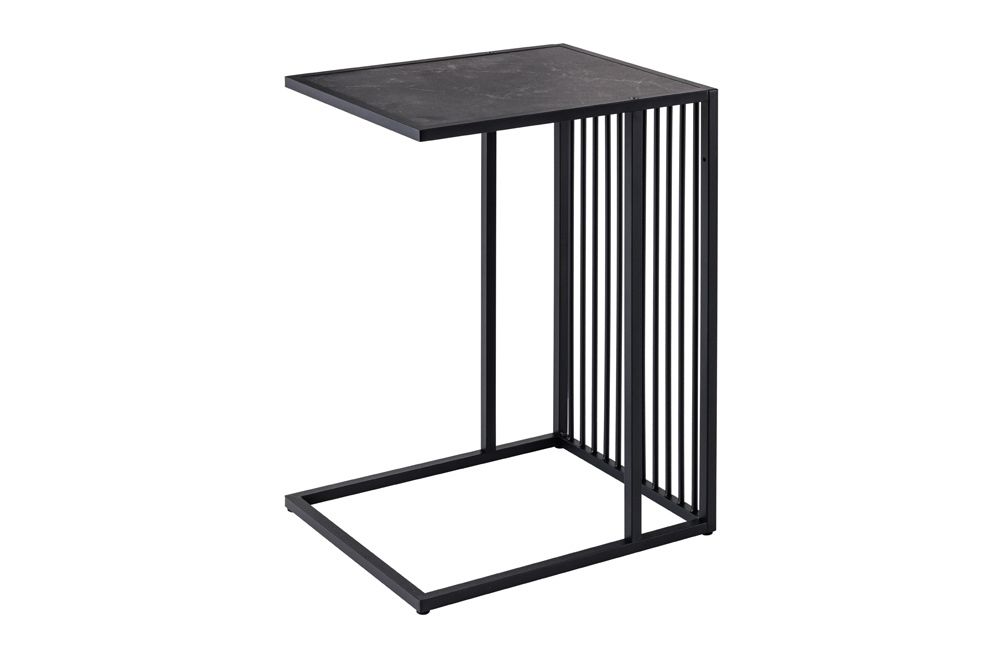 Moderner Beistelltisch ARCHITECTURE 65cm graphit Metall Laptoptisch