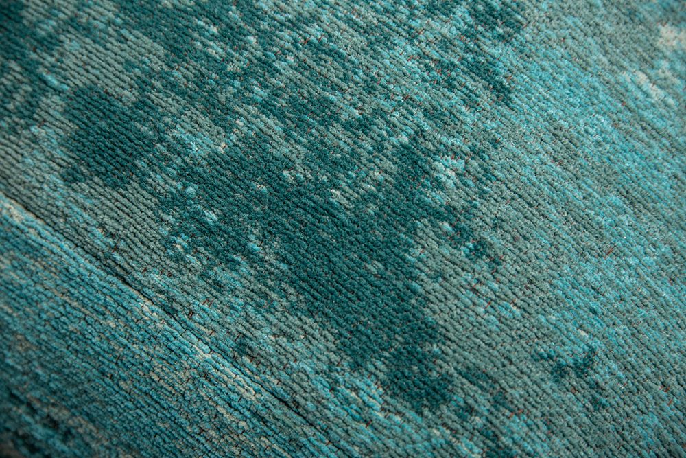 Design Bodenkissen XL MODERN ART 70cm türkis abstraktes Muster Sitzkissen