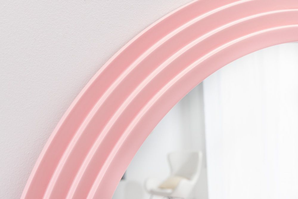 Design Wandspiegel WAVE 160cm rosa