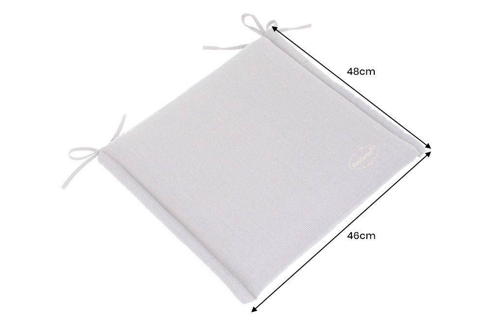Outdoor Kissen ROG 46x48cm beige Sitzkissen Polster-Auflage für Gartenstuhl