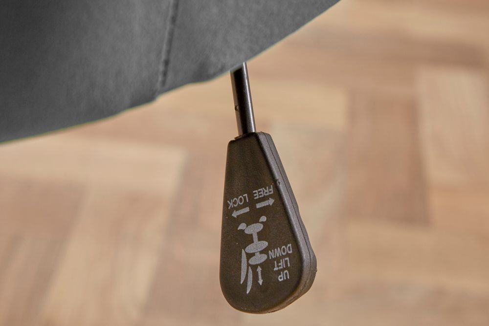 Design Sessel MR. LOUNGER grau chrom Samt höhenverstellbar drehbar Retro