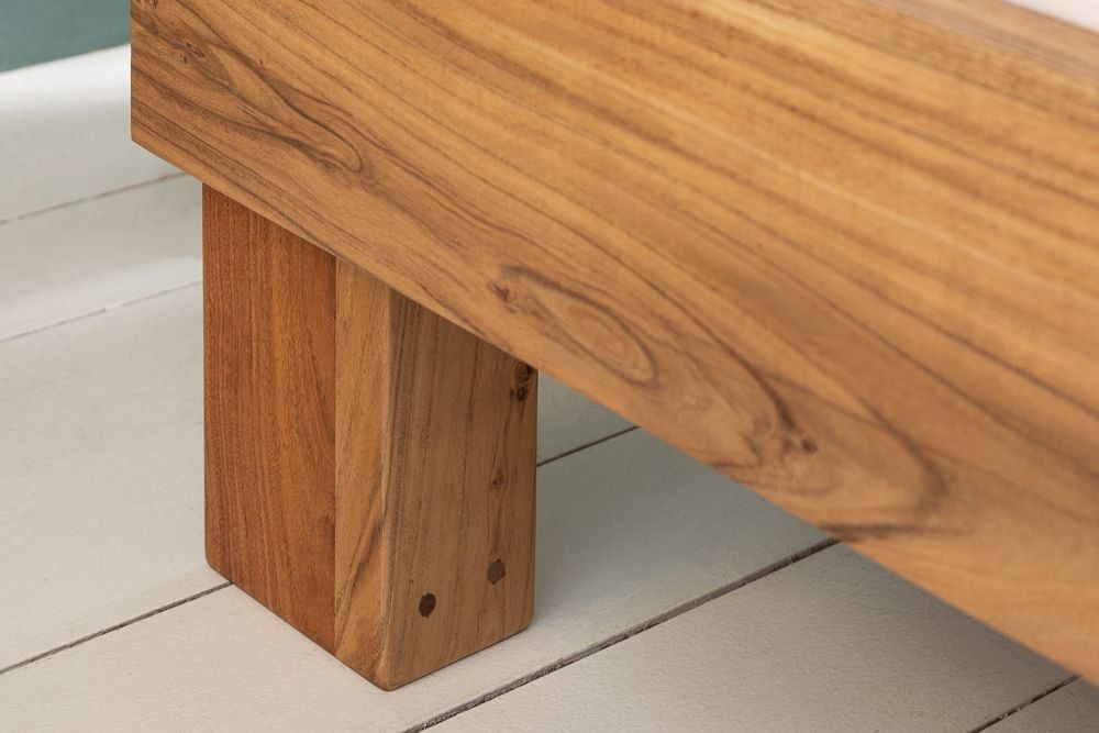 Massivholz Bett AMAZONAS 180x200cm Akazie Baumkante natur Doppelbett