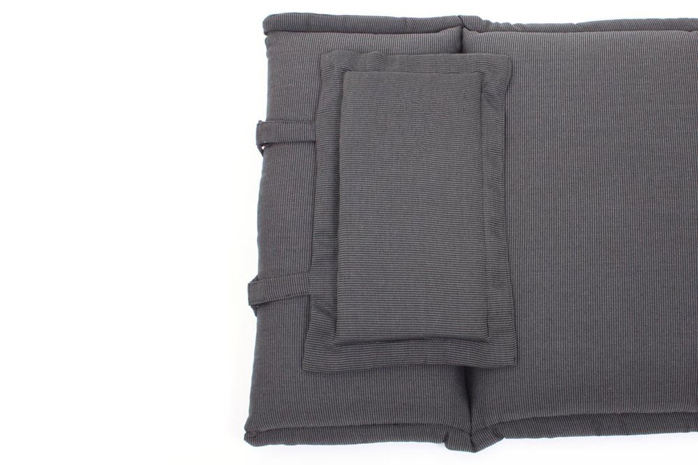 Outdoor Kissen ROG 46x119cm anthrazit Sitzkissen Polster-Auflage für Hochlehner