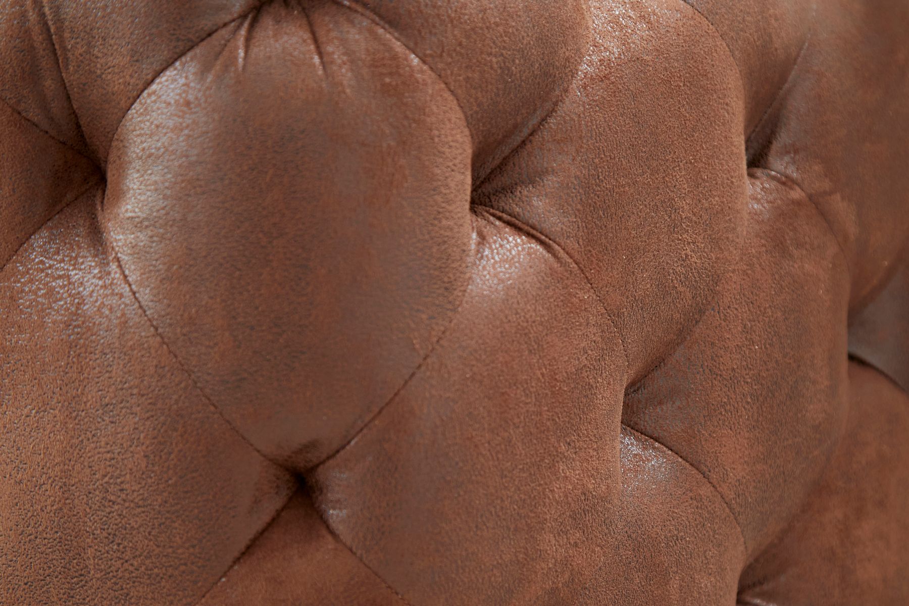 Chesterfield 3-Sitzer Sofa MODERN BAROCK 235cm antik braun Federkern Microfaser