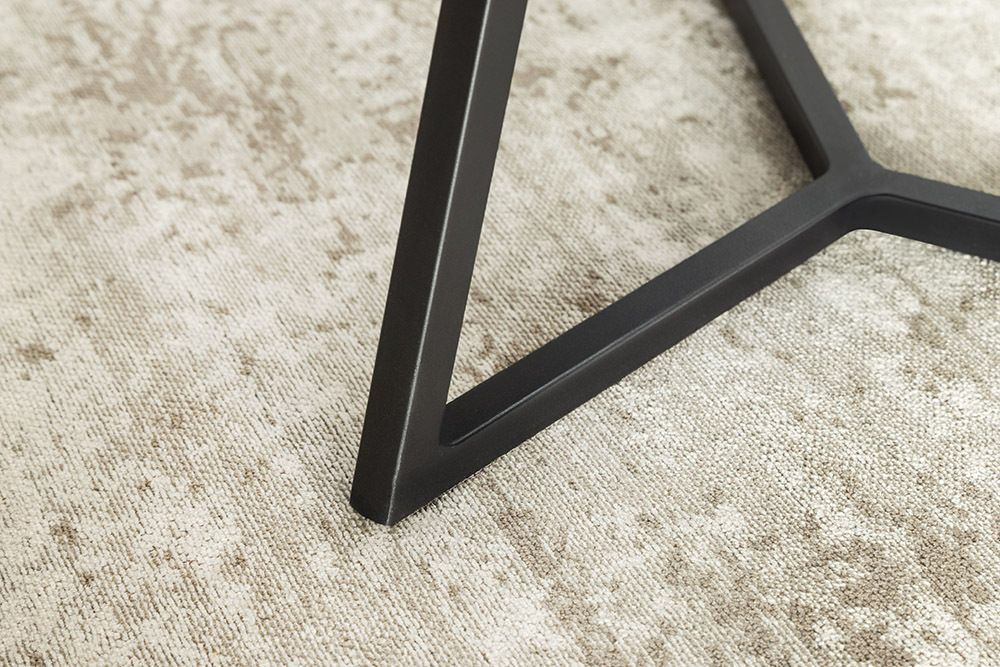 Design Couchtisch MARVELOUS 70cm schwarz gold sand AURORA ORO Keramik Metall
