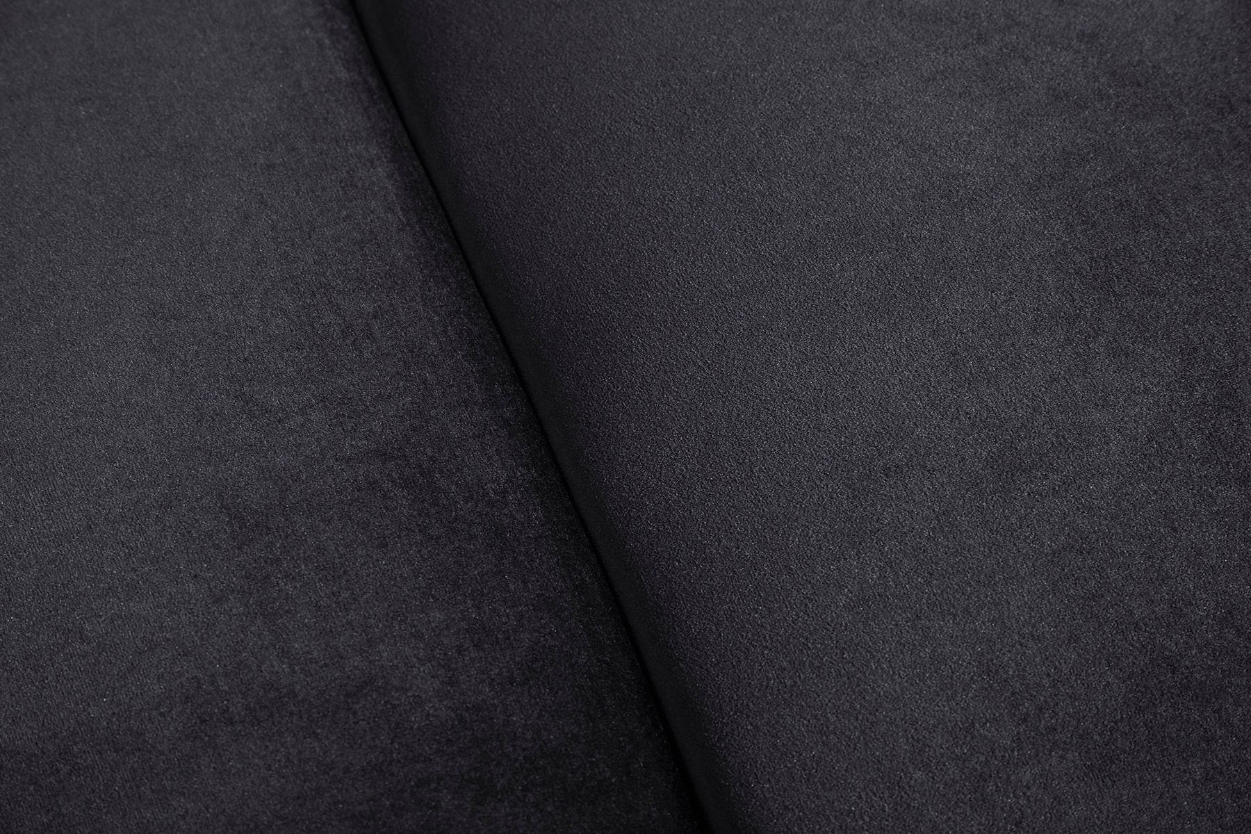 Barock Sofa CHESTERFIELD 205cm schwarz Samt Federkern Knopfheftung 3-Sitzer Couch