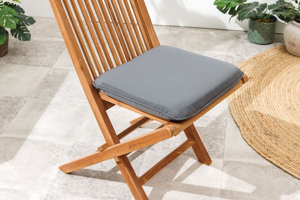 Massiver Gartenstuhl EMPIRE TEAK Teakholz klappbar Hochlehner wetterfest