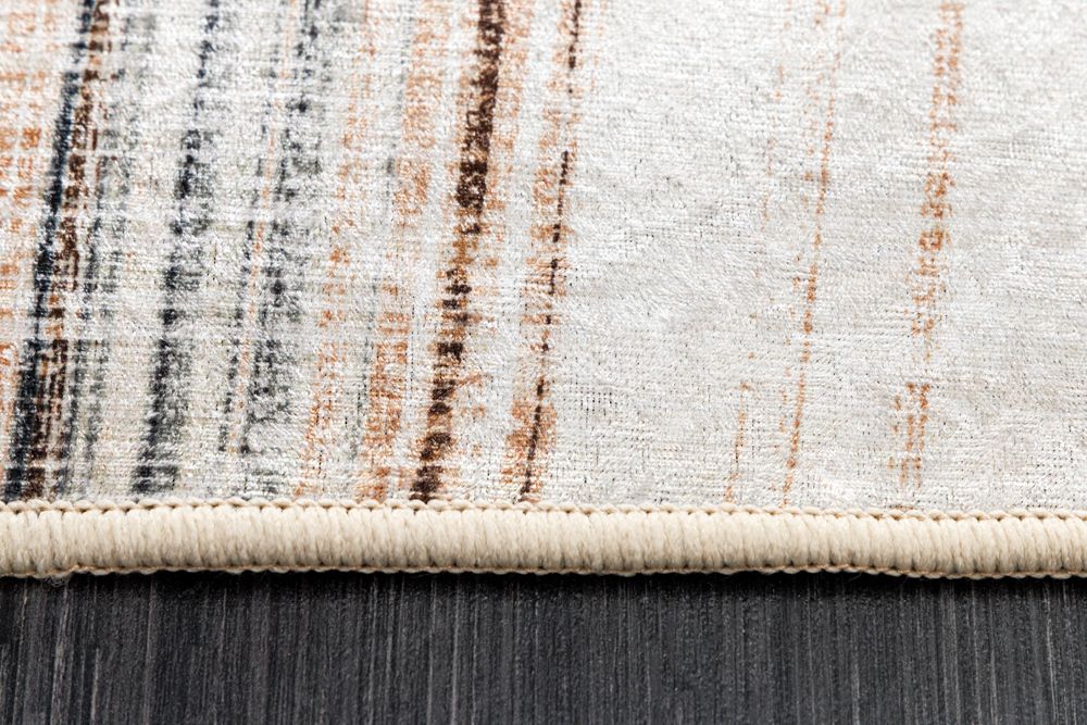 Moderner Teppich EARTH 230x160cm beige grau multicolor Flachgewebe Indoor-Teppich