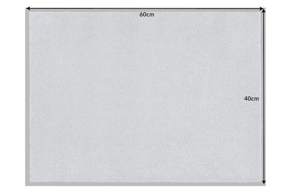 Strapazierfähige Fußmatte CLEAN 60x40cm hellgrau Fußabtreter Modern Design