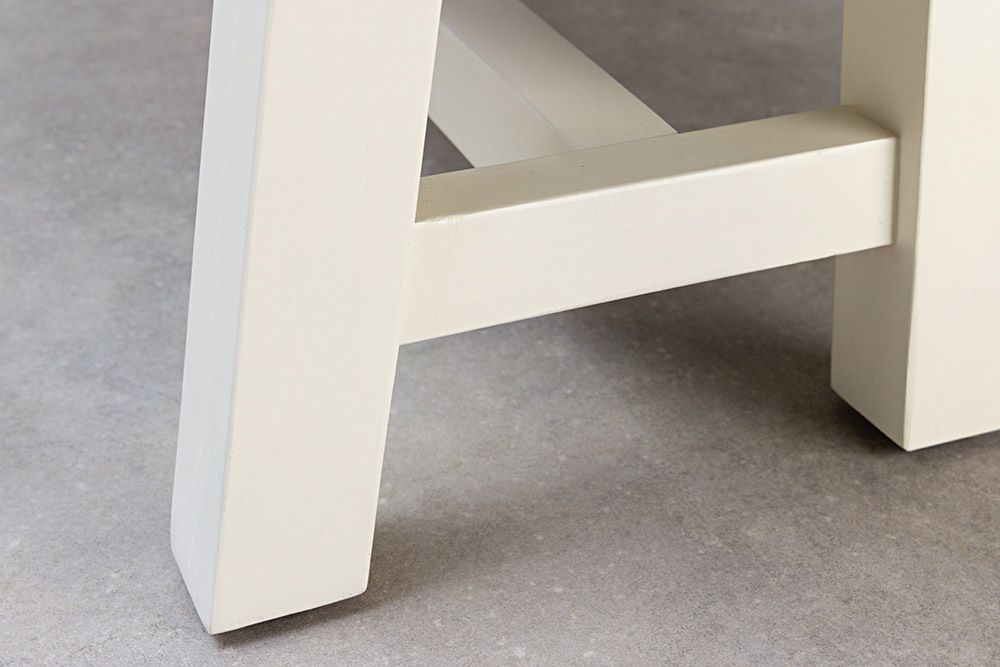 Massive Sitzbank HAMPTONS 160cm hellbraun creme Pinienholz