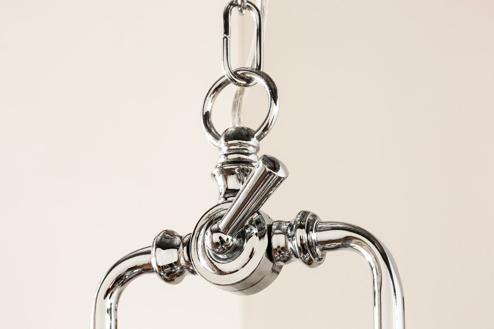 Industrial Hängelampe INDUSTRIAL 45cm silber Chrom Designklassiker