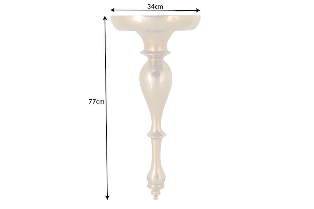 Barock Wandkonsole SCALA 80cm gold Metall Wandregal handmade Wanddekoration