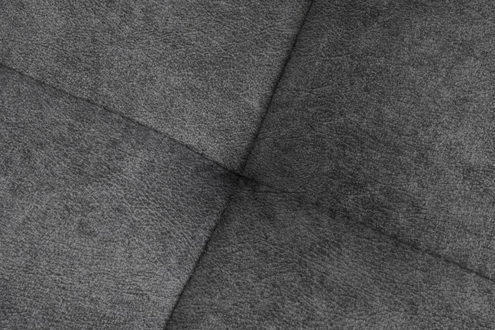 Hocker KENT 100cm grau Samt Taschenfederkern silberne Füße Sitzhocker Fußhocker