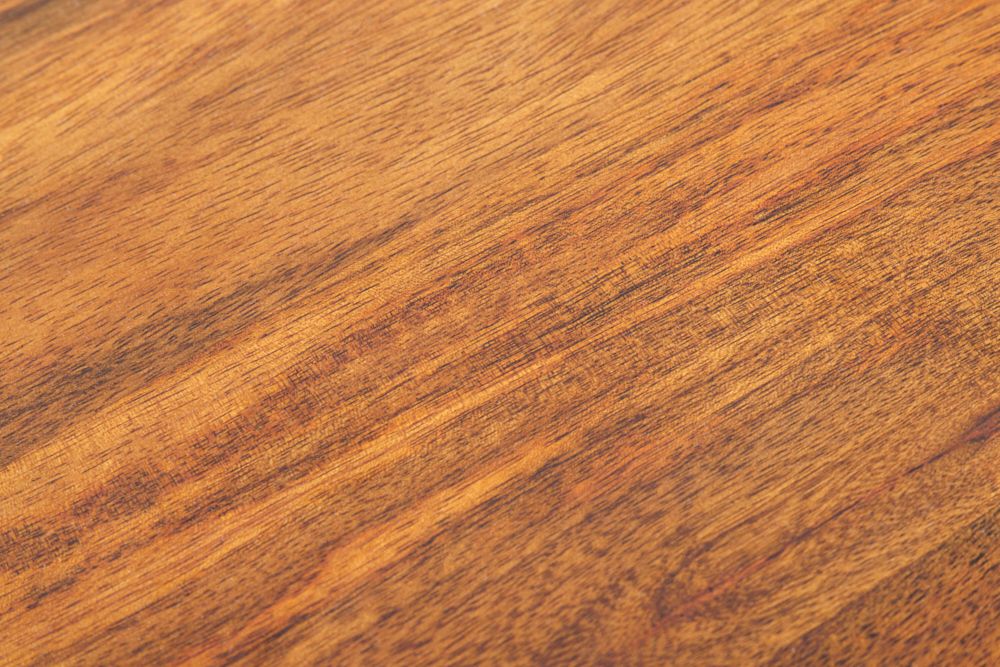 Massiver Nachttisch SCORPION 50cm braun Mangoholz Beistelltisch mit 3D Schnitzereien