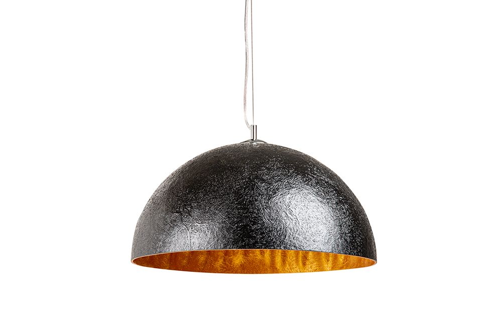 Elegante Design Hängeleuchte GLOW 50cm schwarz gold Hängelampe
