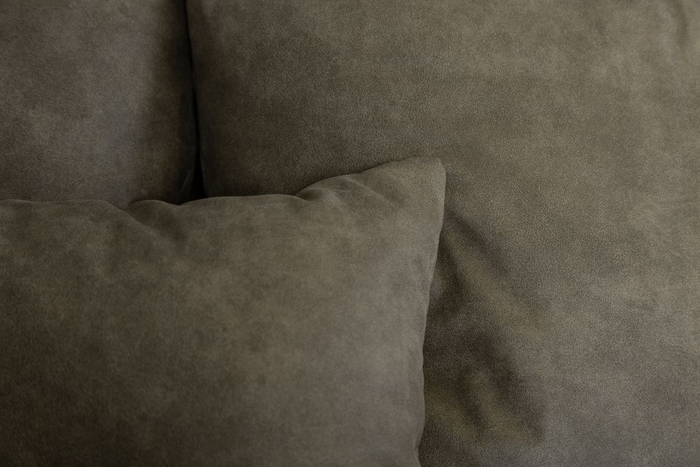 Big Sofa ELEGANCIA 285cm taupe Microfaser XXL Couch inkl. Kissen Federkern