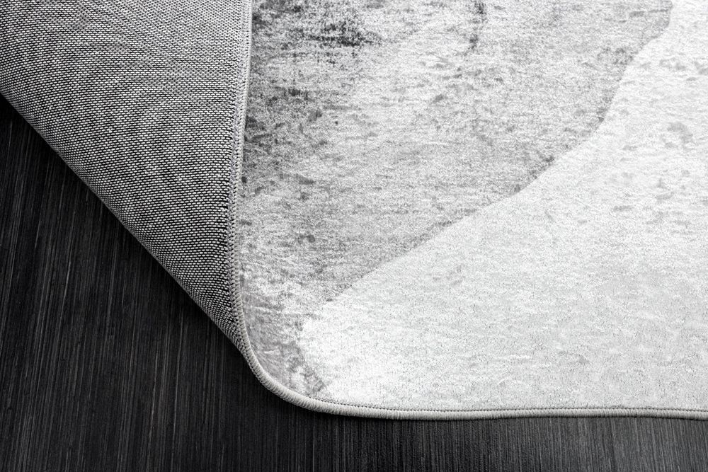 Design XXL Teppich ART RUGS 350x240cm grau weiß Flachgewebe Indoor