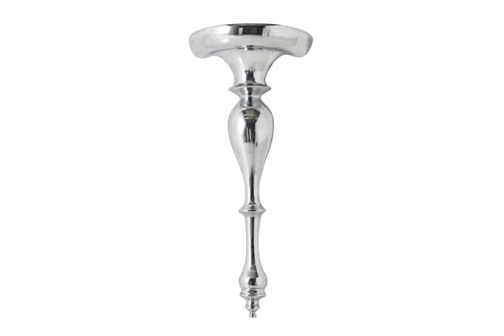 Barocke Wandkonsole SCALA 80cm silber Aluminium Wandregal