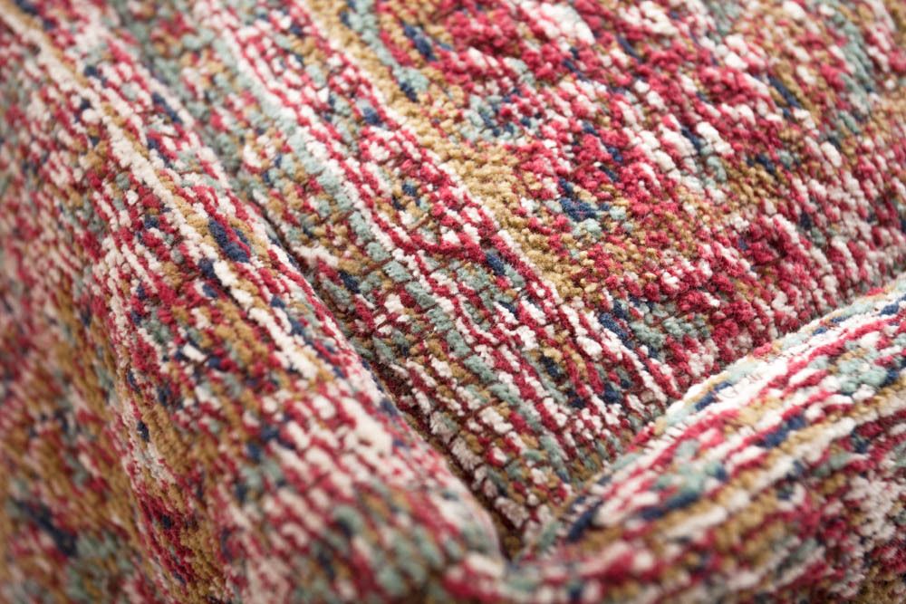 Orientalisches Bodenkissen XL OLD MARRAKESCH 70cm rot florales Muster Sitzpouf