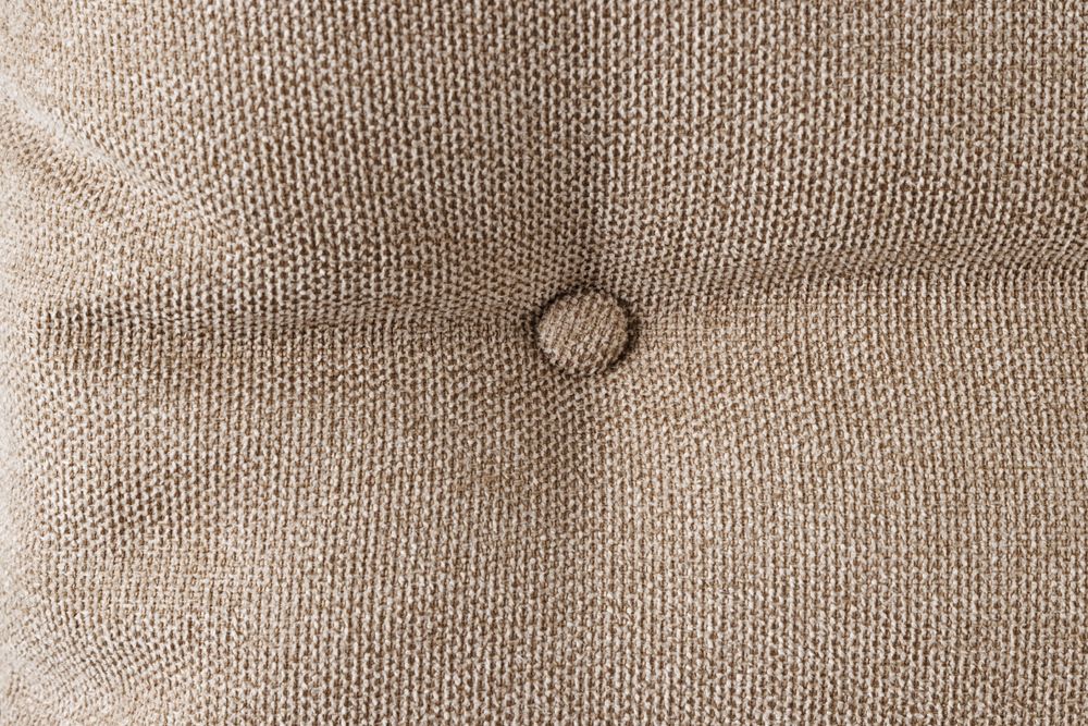 Moderne Sitzbank BIG GEORGE 160cm champagner beige Samt Strukturstoff Taschenfederkern