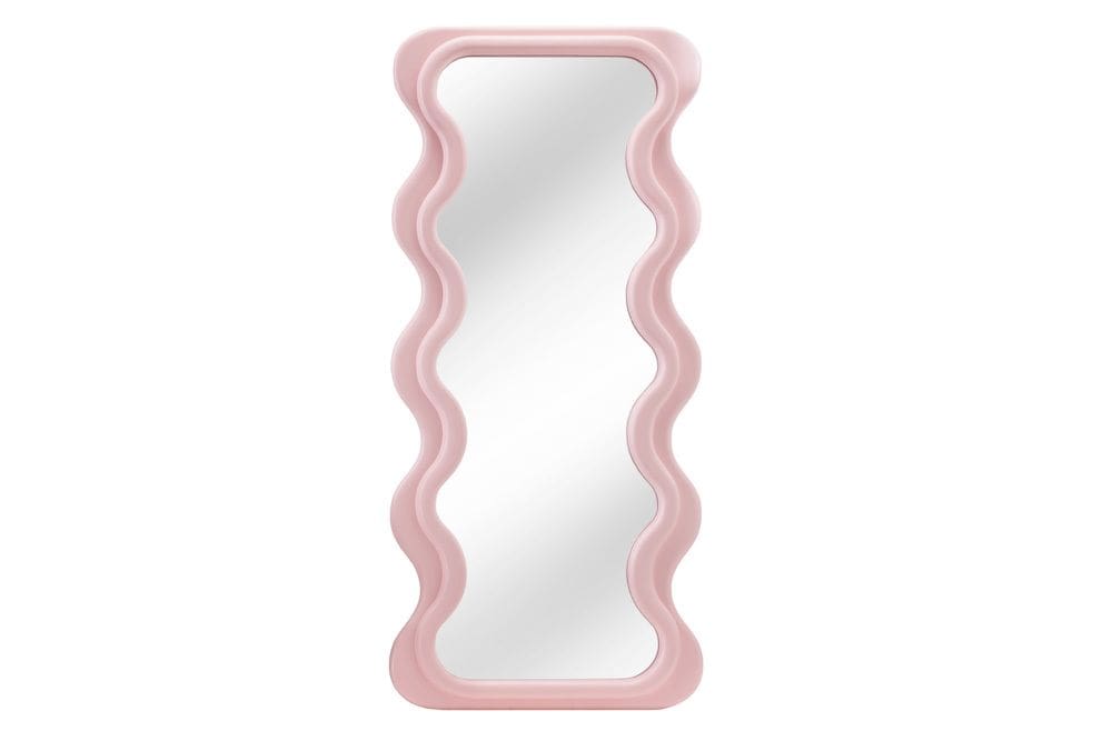 Design Wandspiegel CURVY 160cm rosa