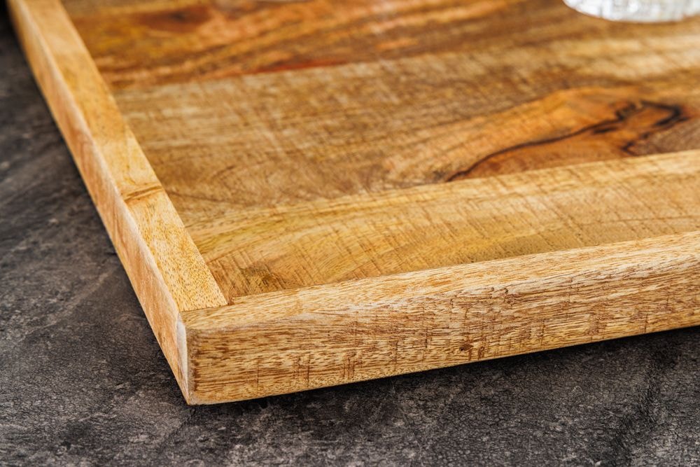 Massives Tablett MAKASSAR 50cm Mangoholz Servierbrett