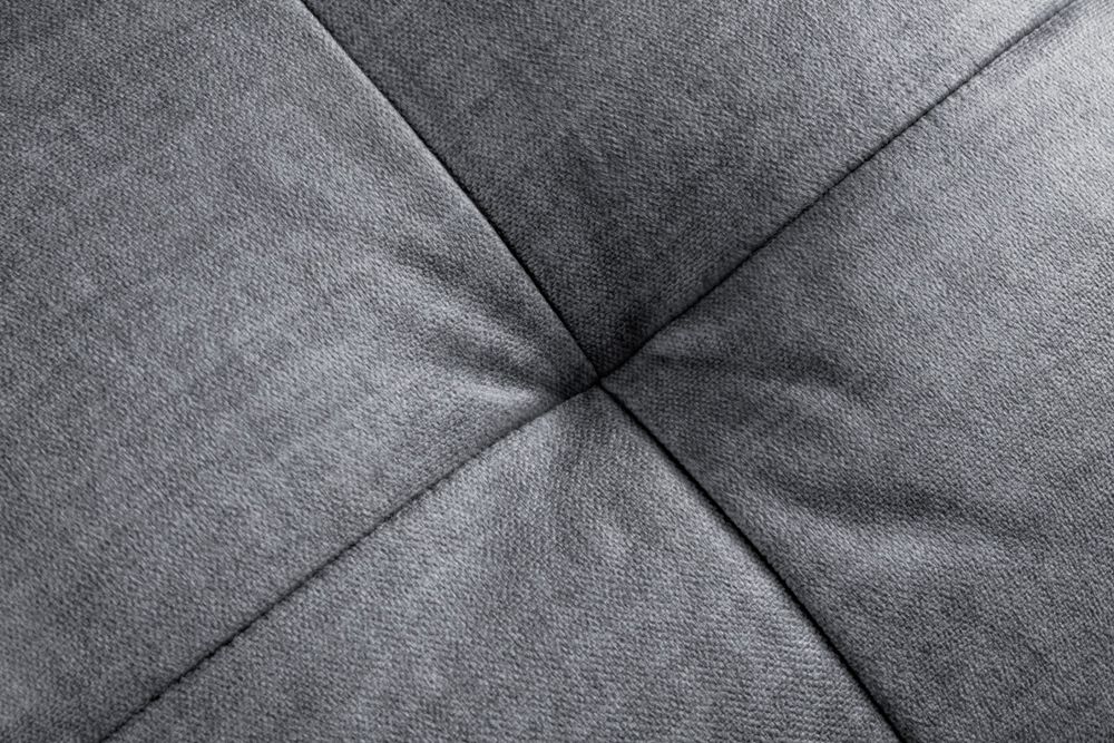 Sofa mit Schlaffunktion SMART 140cm grau hochwertiger Vogue Seiden Samtstoff