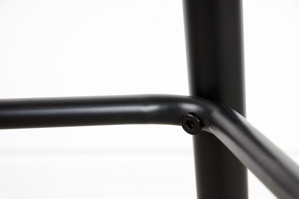 Design Barhocker MILANO senfgelb Samt Barstuhl mit Lehne Metall schwarz