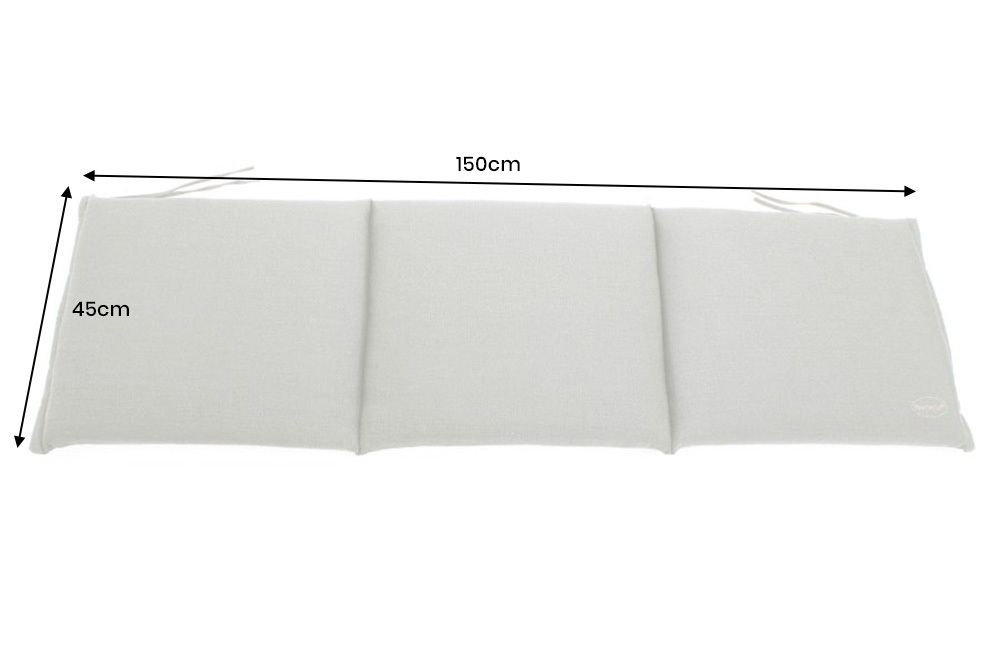 Outdoor Kissen ROG 45x150cm taupe Sitzkissen Polster-Auflage für 3-Sitzer Bank