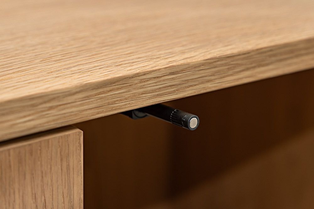 Modernes TV-Board VALHALLA WOOD 180cm natur Eichenholz Lowboard mit Stauraum