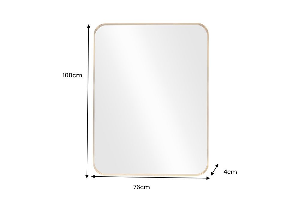 Moderner Wandspiegel AMSTERDAM 100cm gold Aluminium