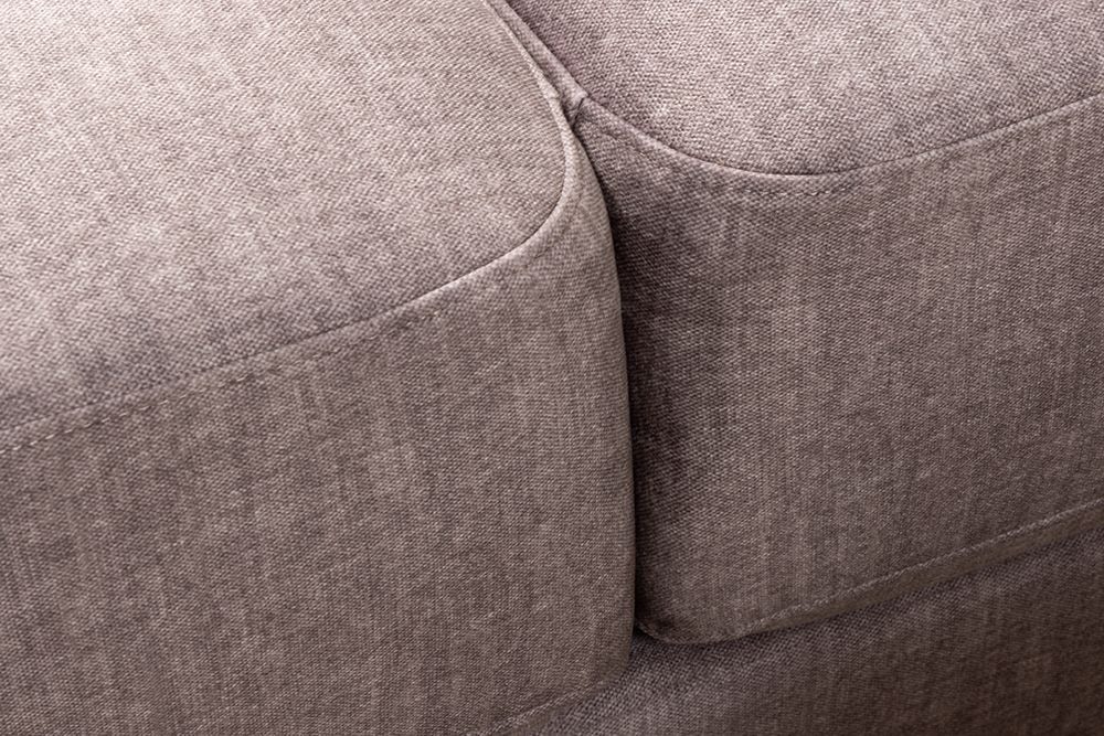 Großes Sofa LOFT 210cm taupe Vogue Velours Samt 3-Sitzer Couch Taschenfederkern