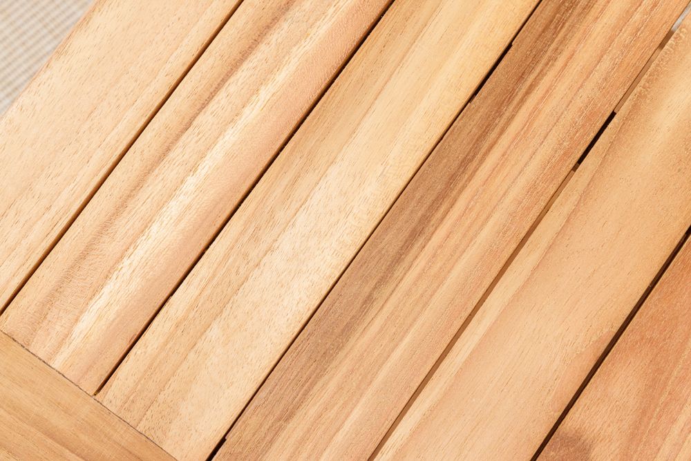 Massiver Beistelltisch EMPIRE TEAK 50cm natur Teakholz