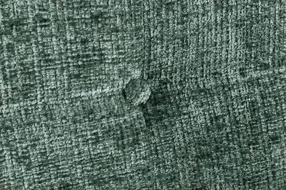 Design Sessel SCANDINAVIA grün Chenille Cremona schwarz Metall mit Armlehne