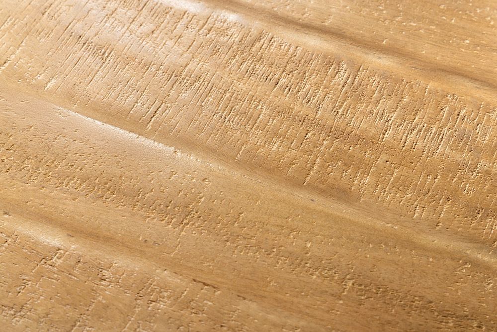 Massiver Esstisch GALAXIE 240cm braun Mangoholz oval schwarz Eisen Sterngestell