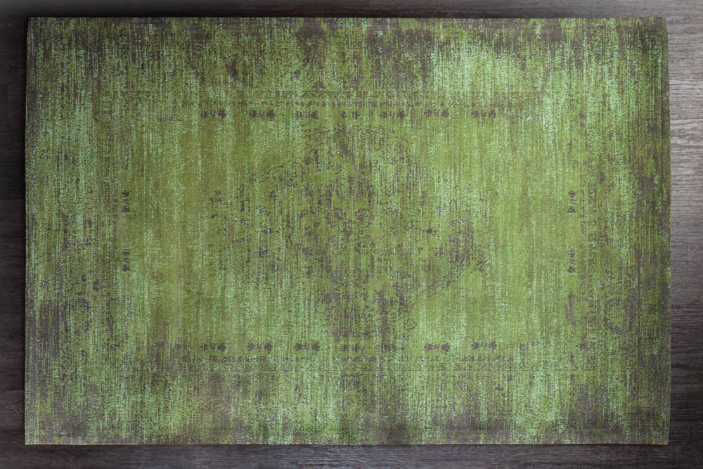 Eleganter Baumwoll-Teppich POP ART 240x160cm smaragdgrün orientalisches Muster