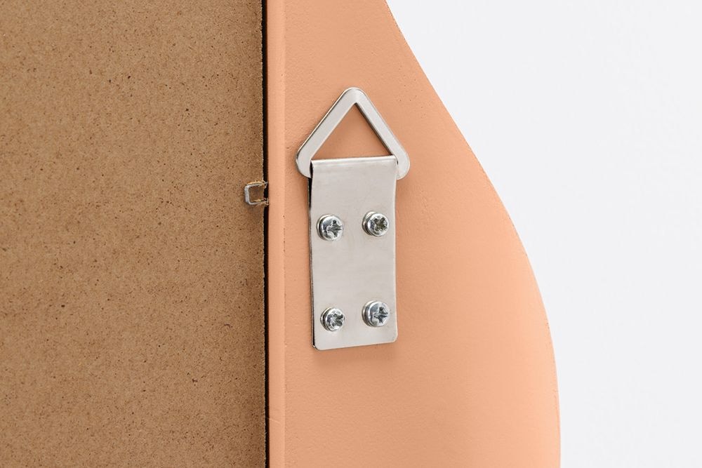 Design Wandspiegel CURVY 160cm apricot Pastell Spiegel