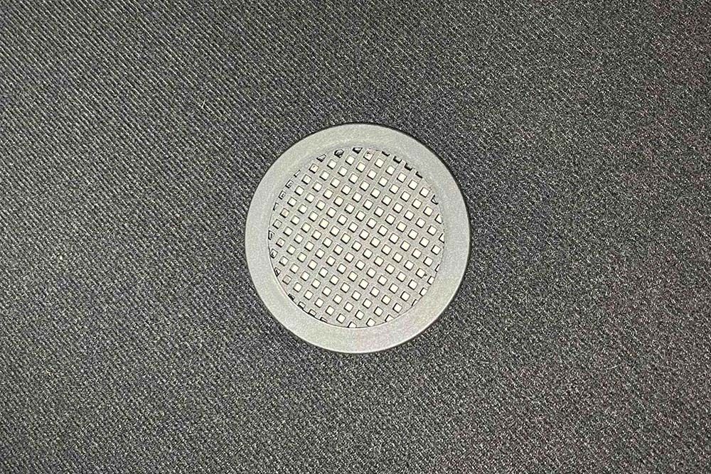 Runder Polsterhocker VOGUE 40cm rosa Samt mit Stauraum