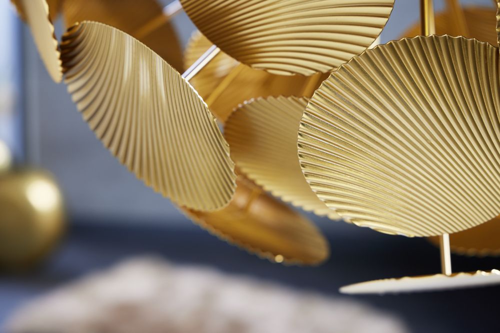 Moderne Design Hängeleuchte INFINITY HOME 65cm gold Pendelleuchte