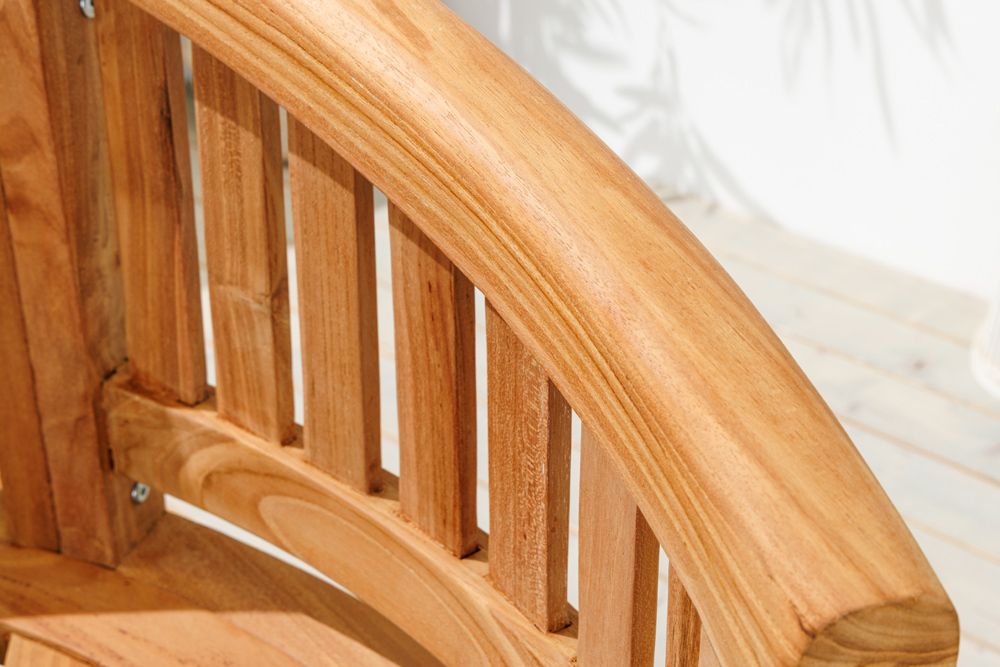 Massive Gartenbank EMPIRE TEAK 120cm natur Teakholz